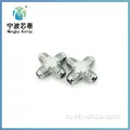 Carton Steel Hose Connectors JIC Cross Hydraulic Fitings